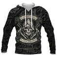 thumbnail image 4 of 2023 Nueva moda Otoño Sudadera con capucha de calavera para hombre Sudadera con capucha con estampado 3D para hombre Sudadera con capucha de manga larga Sudadera de moda, 4 of 5
