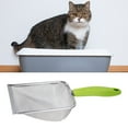 thumbnail image 4 of Zruodwans Cat Litter Scoop Stainless Steel Mesh Scooper Long Handle Deep Shovel Non-Stick Coated Metal Multifunctional Litter Scoop for Litter Box Kitten Pooper Lifter, 4 of 10