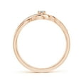 thumbnail image 2 of ANGARA Natural Solitaire Diamond Infinity Promise Ring in 14K Rose Gold for Women (Size-2.8mm| Color-K| Clarity-I3) | April Birthstone, Anniversary, Jewelry Gift for Women | Natural Diamond Ring, 2 of 10