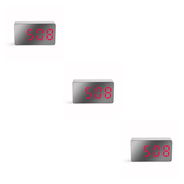 Bearachild Escritorio LED Reloj digital Alarma de Relojes despertadores electrónicos para rojo Type1 NO1
