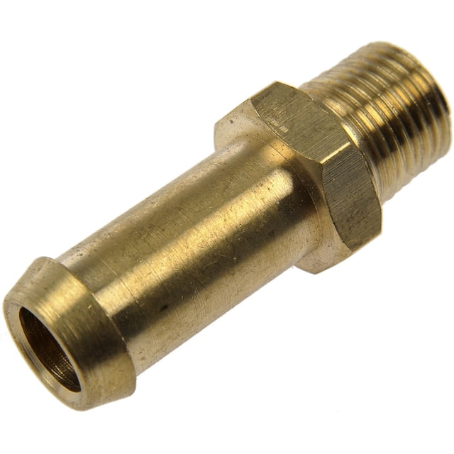 Dorman Fuel Line Fitting 787-018 AutoGrade; OE Replacement; Straight Male; 3/8 Inch x 1/8 Inch MNPT; Brass