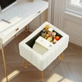 thumbnail image 3 of Gianna Stool Chair with Storage Space,with Non-Slip Feet, for Dressing Room, Bedroom, White, 3 of 6