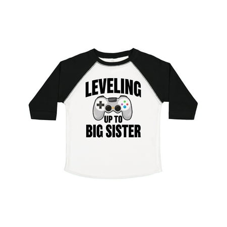 

Inktastic Leveling Up to Big Sister Gift Toddler Toddler Girl T-Shirt