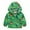 Green, variant on HAOTAGS Little Girls Hooded Jacket for Toddler Cartoon Outerwear Windbreaker Multicolor Size 7-8 Years