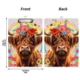 thumbnail image 3 of ALAZA Plastic Clipboard A4 Letter Size Decorative Clipboards for Students Women Men 9" x 12.5" Highland Cow Flowers Rainbow, 3 of 6