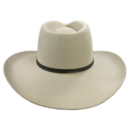 Stetson 6X Ashford Cowboy Hat Silverbelly Size 7 Oval 3 1/2" Brim