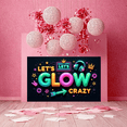 thumbnail image 4 of Neon Theme LET'S GLOW CRAZY Fun Party Banner for Night Event Celebration Indoor Use, 4 of 9