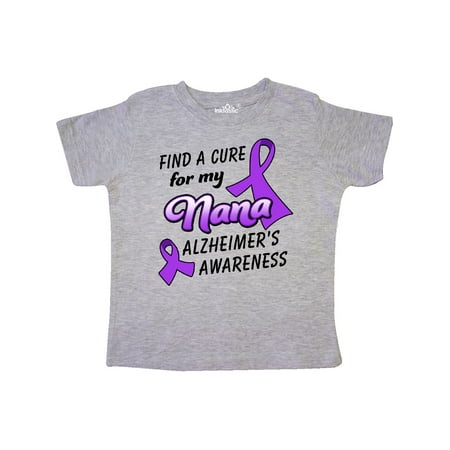 

Inktastic Alzheimer s Awareness Find a Cure for my Nana Gift Toddler Boy or Toddler Girl T-Shirt