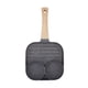 thumbnail image 2 of Sartén de 4 orificios Sartén para tortilla antiadherente resistente al calor para panqueques Hamburguesas Accesorio de cocina para cocina de gas e inducción Negro, 2 of 14