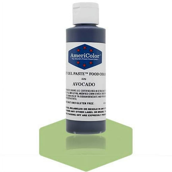 AmeriColor, Soft Gel Paste Food Color, Avocado 4.5 oz