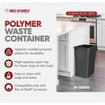 thumbnail image 3 of Rev-A-Shelf Polymer Replacement 35 Qt Black Trash Bin, 2 Pack, RV-35-18-2, 3 of 11