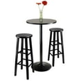 thumbnail image 3 of Obsidian 3-Pc Dining Set, Round Table &  Stool Square Legs, 3 of 4