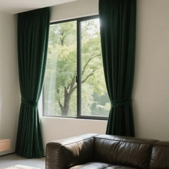 SMILETIME Back Tab Curtains, 2-Panel Set Rod Pocket & Pinch Pleat Design Light-Filtering & Thermal Insulation Ideal for Living Room, Bedroom & Office Windows