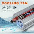 thumbnail image 6 of 1000W 2000W Modified Sine Wave Power Inverter DC 12V to AC 110V Car Inverter Converter with 4 AC Outlets & Dual USB Ports, LCD Display for RV, Camping, Travel, Home Backup Silver, 6 of 10