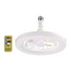 thumbnail image 1 of Ventilador de techo con luces, LED de ahorro de energía con control remoto, ventiladores de techo con iluminación LED regulable de 30 W para oficina, Blanco Estilo A Salvador Ventiladores de techo con luces, 1 of 10