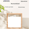 thumbnail image 6 of 8in Concert Travel Ticket Stub Memory Top Loading Keepsake Box with Slot, Clear Money Box, Memory Frame B, 6 of 6