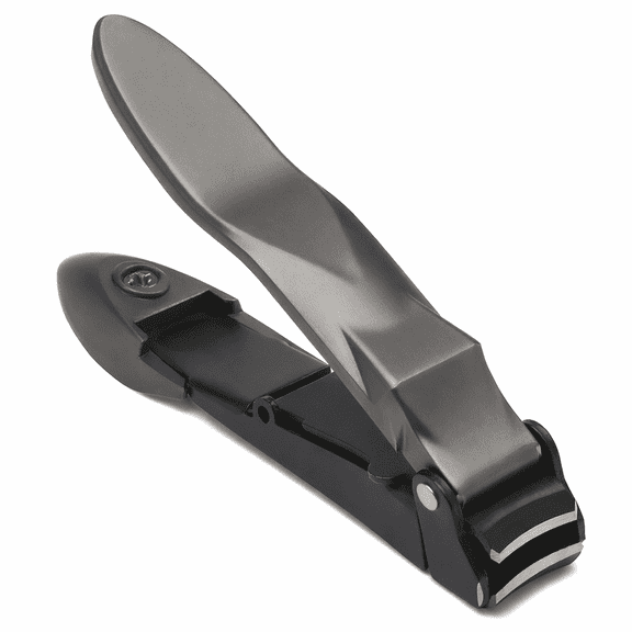 Heavy Duty Nail Clippers for Men with Catcher, Sharp Stainless Steel Nail Cutter for Fingernails and Toenails, Ergonomic Lever, Includes Storage Pouch