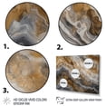 thumbnail image 3 of DESIGN ART Designart "Gold And Grey A Marble Effect Iii" Abstract Marble Canvas Wall Art 32 in. wide x 16 in. high, 3 of 5
