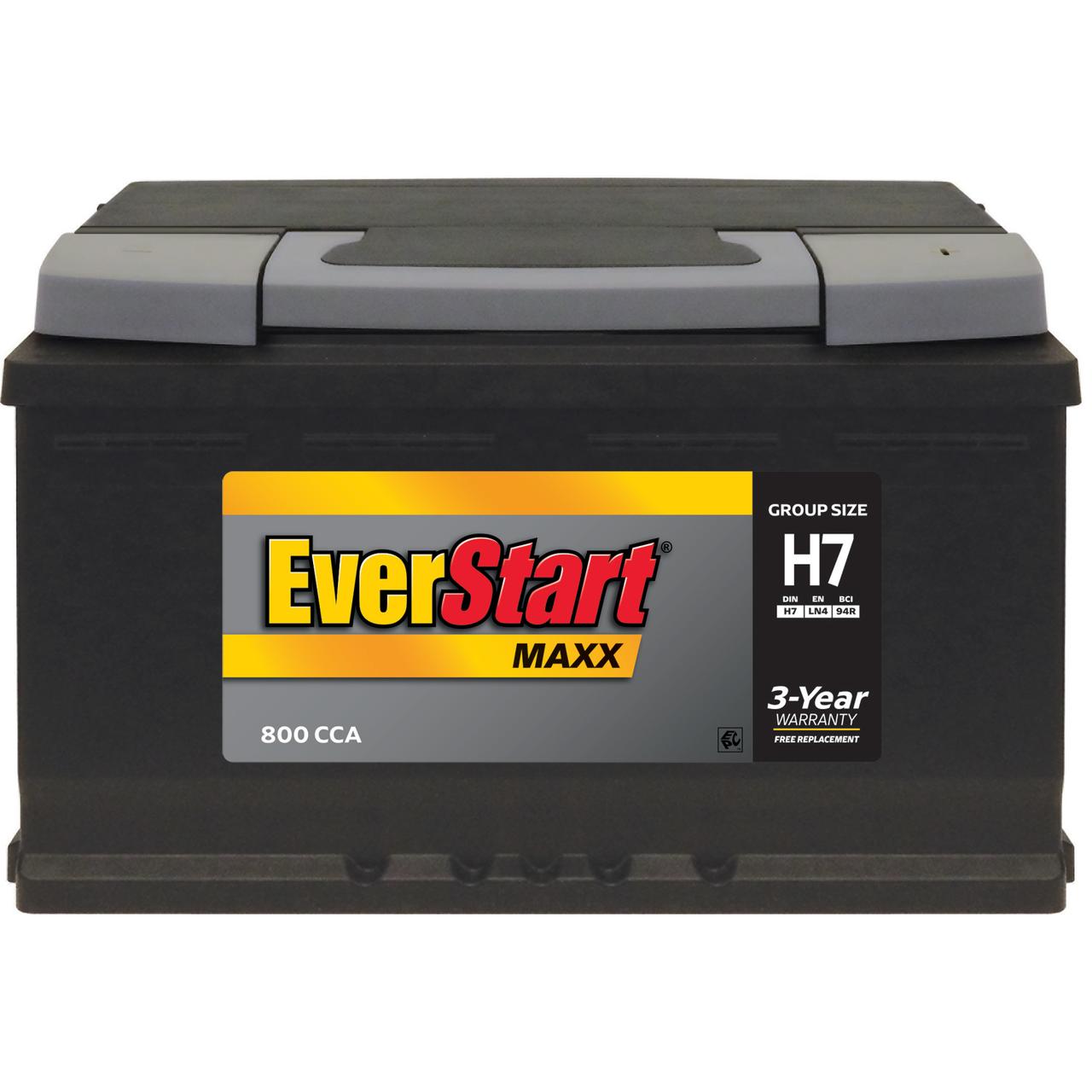 EverStart Maxx Lead Acid Automotive Battery, Group Size H7 / LN4 / 94R 12 Volt, 800 CCA - image 3 of 7