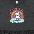 thumbnail image 4 of Inktastic Pre-k Here I Come Unicorn Girls Toddlers Kids Back to School Girls Toddler Dress, 4 of 5