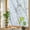 White Light Gray, variant on Brown Ombre Privacy Window Film, Decorative Stained Glass Window Film, Modern Gradient Abstract Art Resuable Rainbow Static Cling for Home Bathroom Living Room Glass Door 17.7"x39.3"