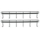 thumbnail image 2 of Perchero de pared de acero inoxidable de 2 piezas con 6 ganchos para ropa, toallas y sombreros, 2 negros., 2 of 14