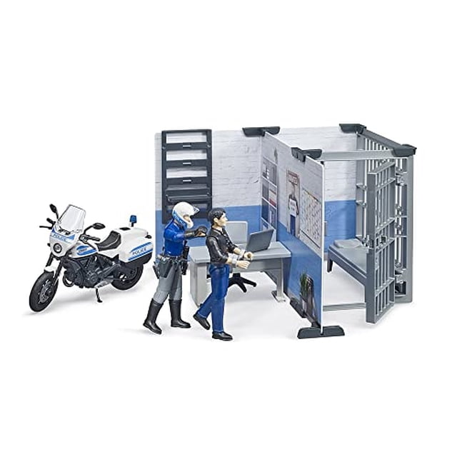 Estación de Policía W Motorbiam Bruder