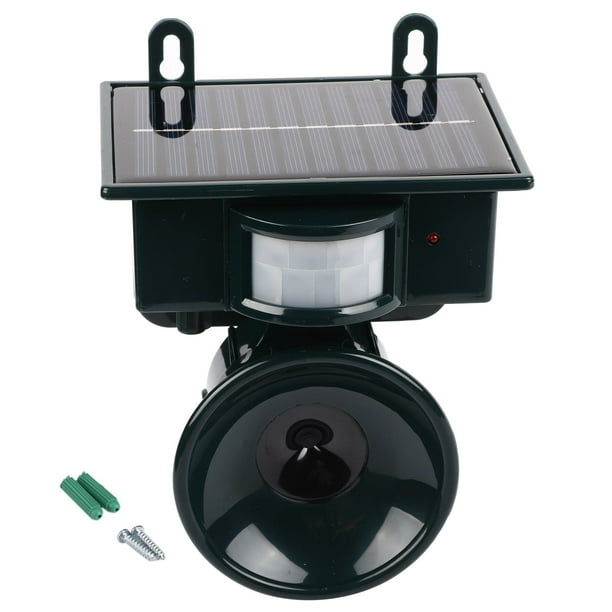 Repelente de plagas con sensor de movimiento PIR con energía solar ultrasónica