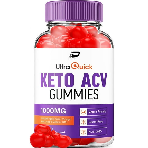 Ultra Quick Keto ACV Gummies Supplement, 60 Gummies