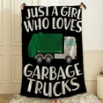 thumbnail image 3 of Just A Girl Who Loves Garbage Trucks Throw Blanket Fannel Fleece Super Soft Funny Blanket Travel Throw Blanket for Bed Couch Sofa 40&nbsp;x&nbsp;50&nbsp;Inch&nbsp;for&nbsp;Kid, 3 of 6