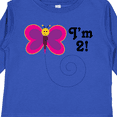 thumbnail image 4 of Inktastic 2nd Birthday I'm Two Girls Butterfly Girls Long Sleeve Toddler T-Shirt, 4 of 5