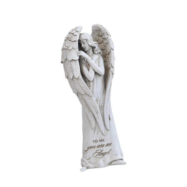 Figura de ángel rezando, adorno de mesa, recuerdo, escultura, estatua de ángel para Estilo A