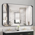 thumbnail image 1 of Depuley 60" x 36" Black Modern Wall Mirror,Rectangular Vanity Makeup Mirror for Bathroom and Bedroom,Multiple Sizes, 1 of 7