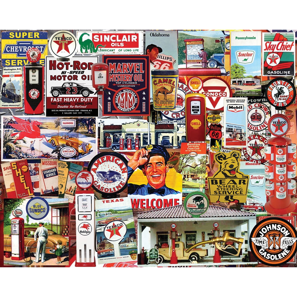 White Mountain Puzzles Fill 'er Up Puzzle, 1000 Pieces