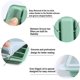 thumbnail image 4 of RV Juego de 2 Bandejas para Cubitos de Hielo de Silicona, Fácil Liberación, Apilables con Tapa, 10 Cavidades, Certificadas LFGB y Sin BPA, Ideales para Botellas Deportivas y de Agua. (juego de 2, gris) oso de fresa Electrónica, 4 of 5
