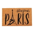 thumbnail image 3 of Sheltered Coconut Door Mat Printed Bonjour Paris 30x18 Natural, 3 of 8