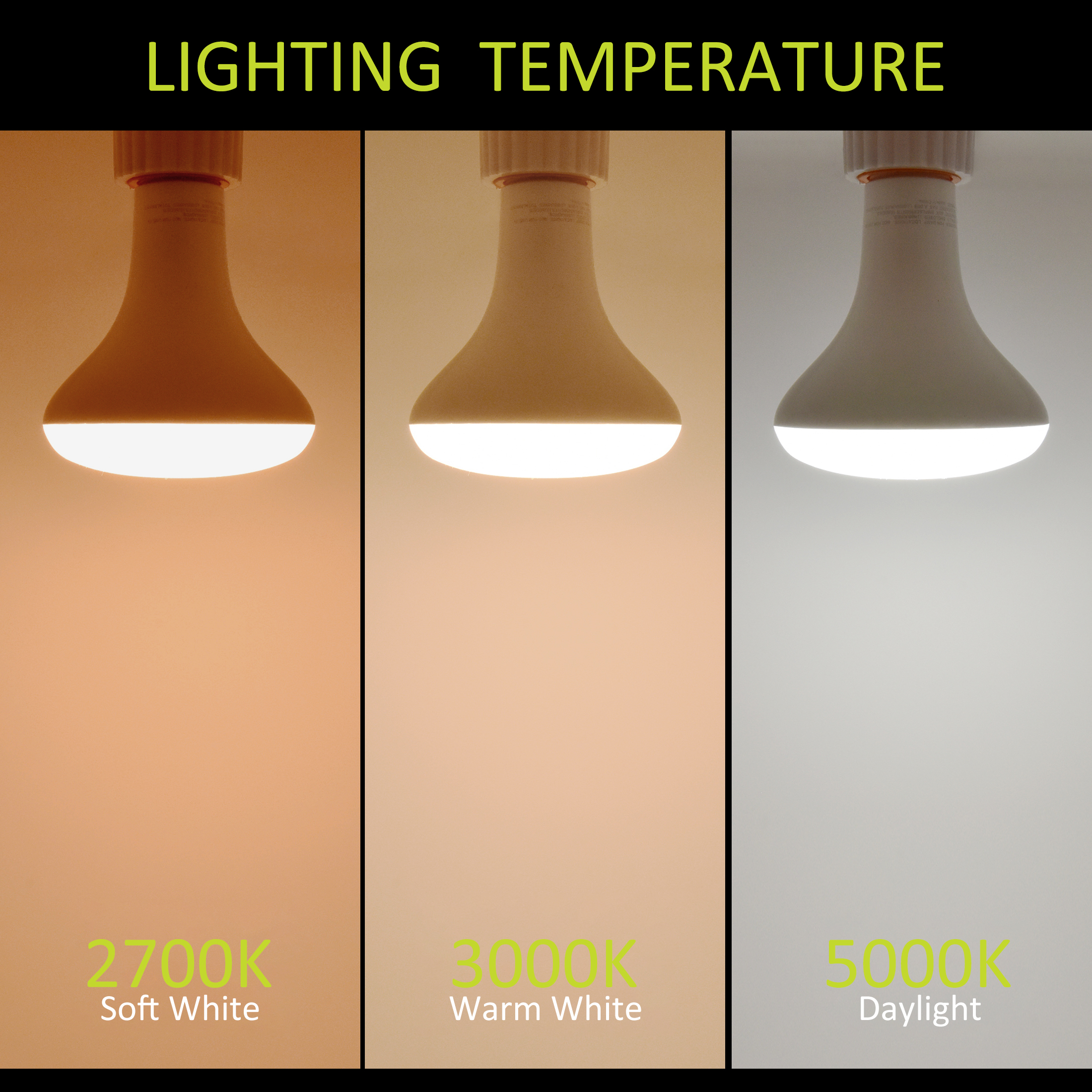 Green Watt BR30 LED Flood Light Bulbs, 11-Watt (65W Equivalent) Warm White, E26 Base, Dimmable (24-Pack)