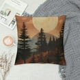 thumbnail image 2 of GOSMITH  Boho Throw Pillow Covers,Boho Pillow Cover,Boho Mountain Nature Landscape Forest Throw Pillow Covers Boho Landscape Mountain for Bed Home Room Sofa Decorations Decor, 2 of 5