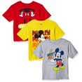 thumbnail image 1 of Disney Little Boys Toddler Mickey Mouse 3-Pack T-Shirts, Assorted, 3T, 1 of 3