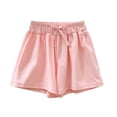 thumbnail image 5 of hoksml Boys Girls Cotton Back to School Shorts Elastic Waist Casual Playwear Shorts with Pockets, 5 of 6