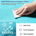 thumbnail image 4 of PUKNLY 4 pack Outdoor Chair Cushions, 24x24x6 in Patio Furniture Cushions, Waterproof & Fade Resistant High Back Deep Seat Cushions Replacement for Wicker Chairs, Loveseats, Sofas, Benches, Lake Blue, 4 of 7