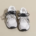 thumbnail image 5 of pwidon Women's Chunky Sneakers Athletic Shoes Platform Breathable Mesh Walking Running Casual Fashion Trainers Beige 7, 5 of 9