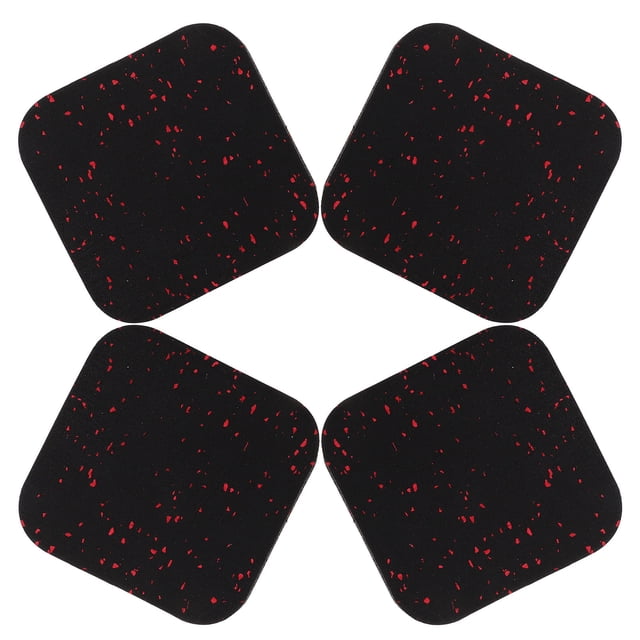 DEEPCRAFF 4Set Treadmill Mat Rubber Mats for Floor Gym Noise Reduction Cushioning for Indoor Use