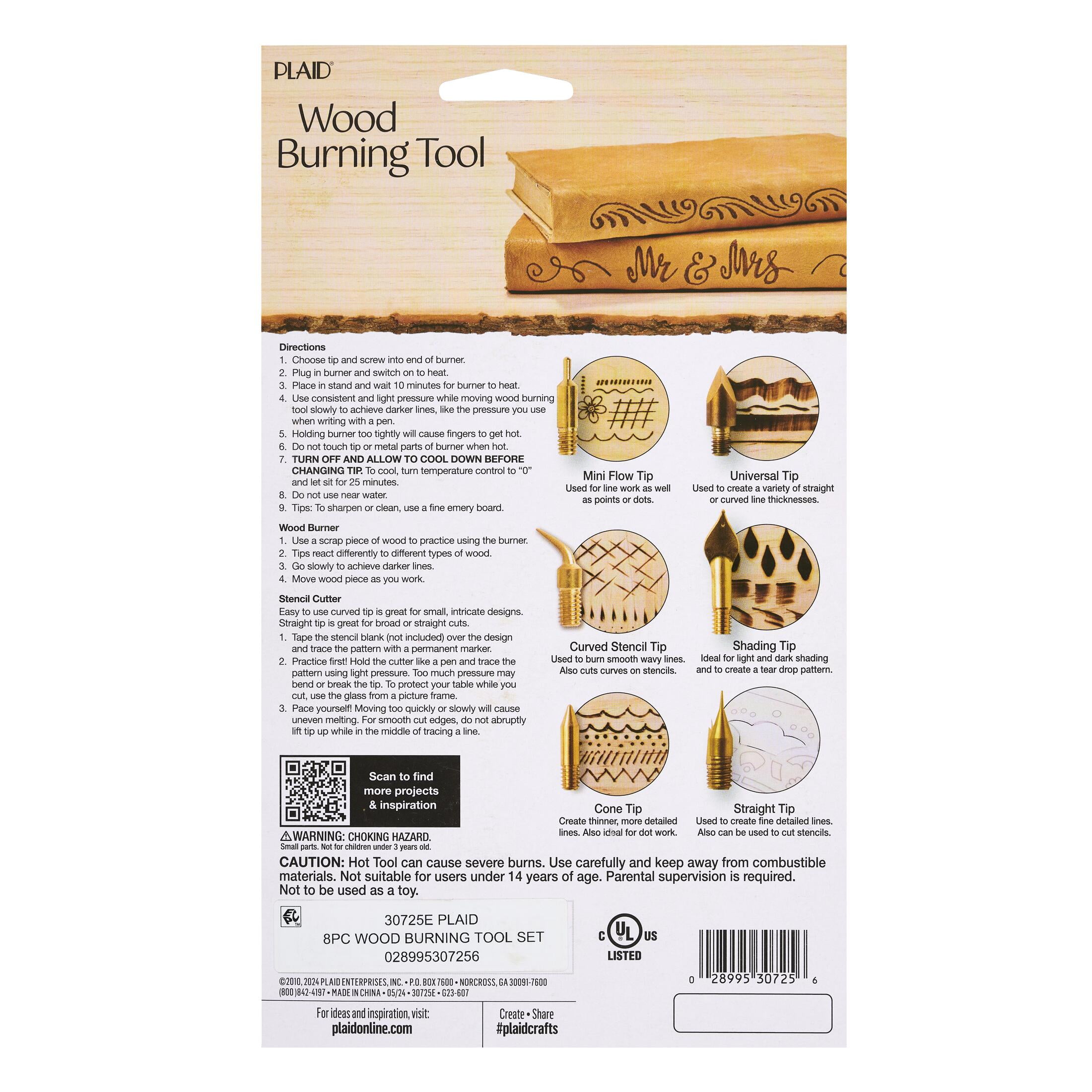 Plaid Crafting Tool Set: Wood Burning, Stencil New Zealand Ubuy