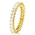 thumbnail image 2 of Vir Jewels 2 CTTW Princess Diamond Wedding Band Eternity Ring Women 14K Yellow Gold Prong Set, 2 of 9