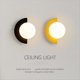 thumbnail image 5 of Lámpara de Pared Minimalista , Lámpara de Noche para Dormitorio, Lámpara de Pared para Sala de Estar, Lámpara de Pasillo, Balcón, Escalera, Lámpara Naranja., 5 of 5