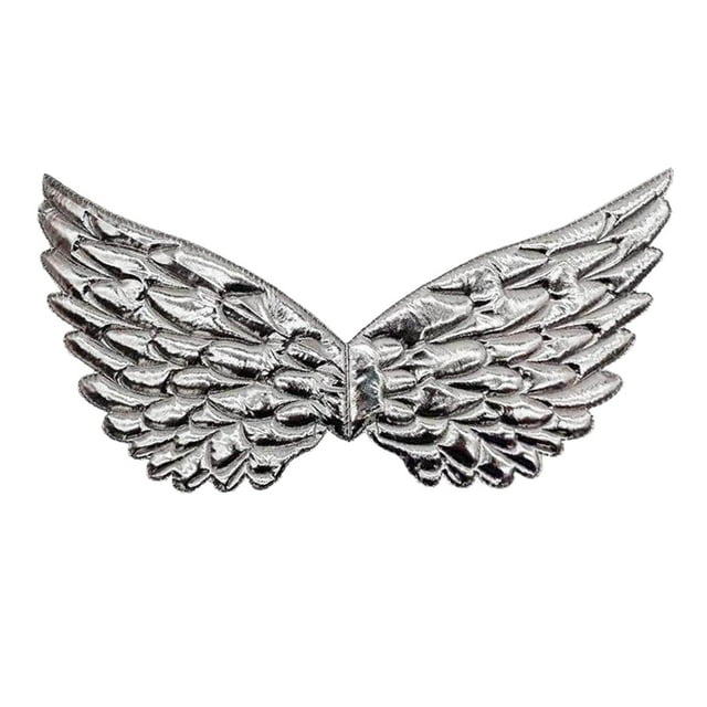 Ala, accesorio de disfraces, disfraz, disfraz, ala para boda Plata