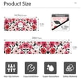 thumbnail image 3 of Yayeee Faucet Mat for Kitchen Sink 30" Diatomite Long Splash Guard Pad, Pink and Red Flowers, 2 Pack, 3 of 7