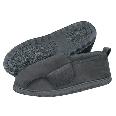 Image of Adjustable Swollen Feet Loafers Ladies Black Large