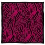 Zebra Bandana, Black and Pink